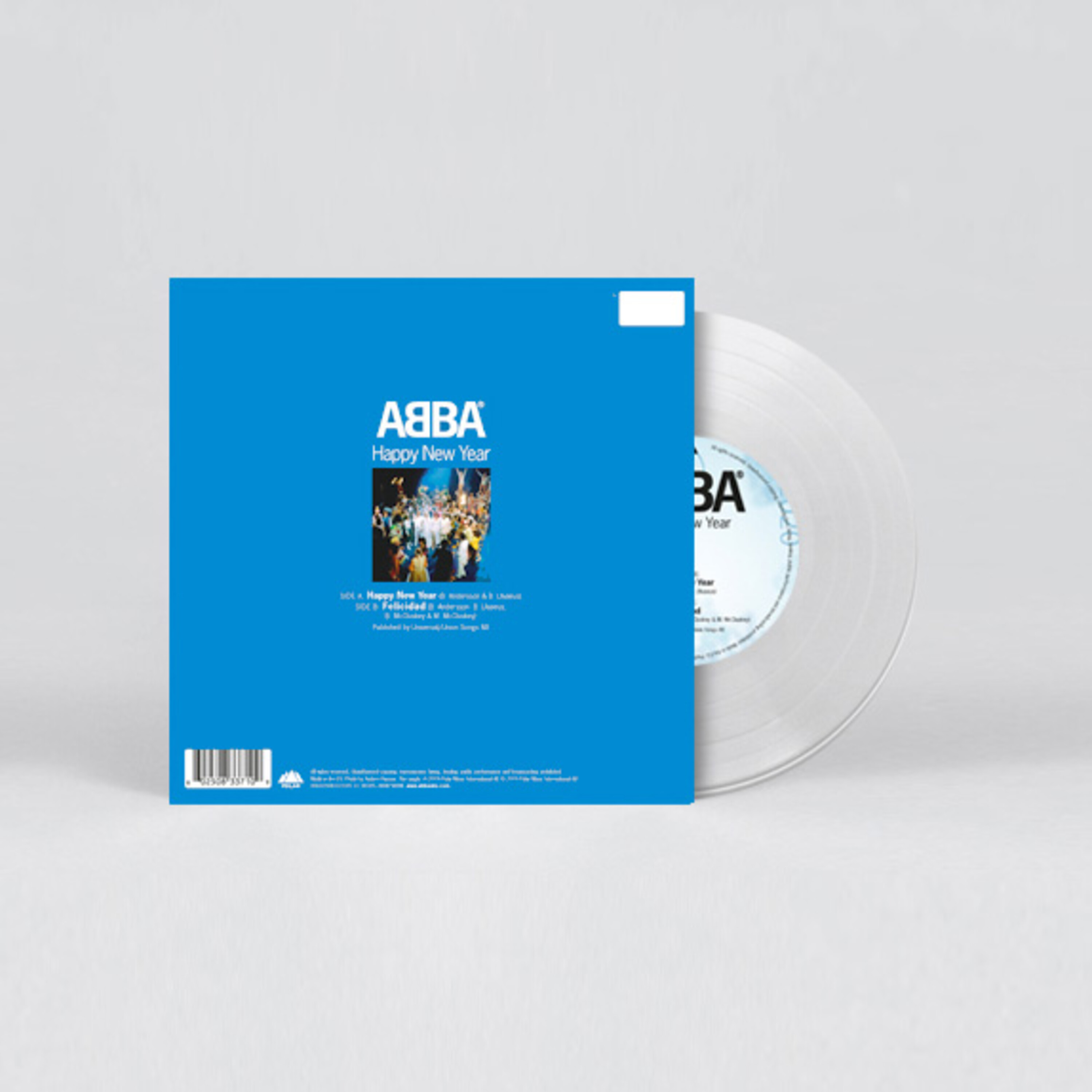 Udiscover Germany Official Store Happy New Year Ltd 7 Clear Vinyl Abba Lp