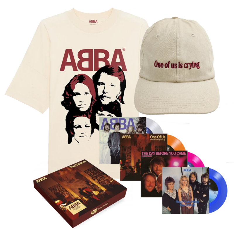 The Visitors by ABBA - Exclusive Limited 4x7" Boxset + T-Shirt + Cap - shop now at uDiscover store