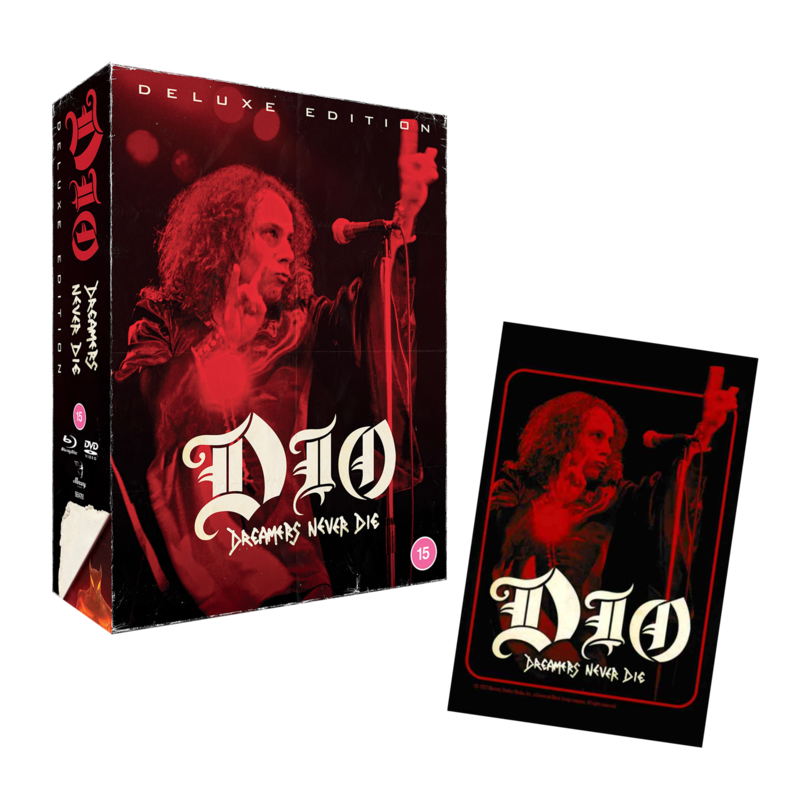 Dreamers Never Die by DIO - Limited Deluxe Edition DVD+Blu-Ray + signed Art Card - shop now at uDiscover store