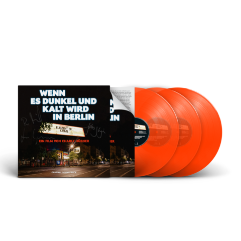 Wenn es dunkel und kalt wird in Berlin (Live/OST) von Element of Crime - Ltd. 3LP signiert: neon orange, Live-Album plus Bonus LP jetzt im uDiscover Store