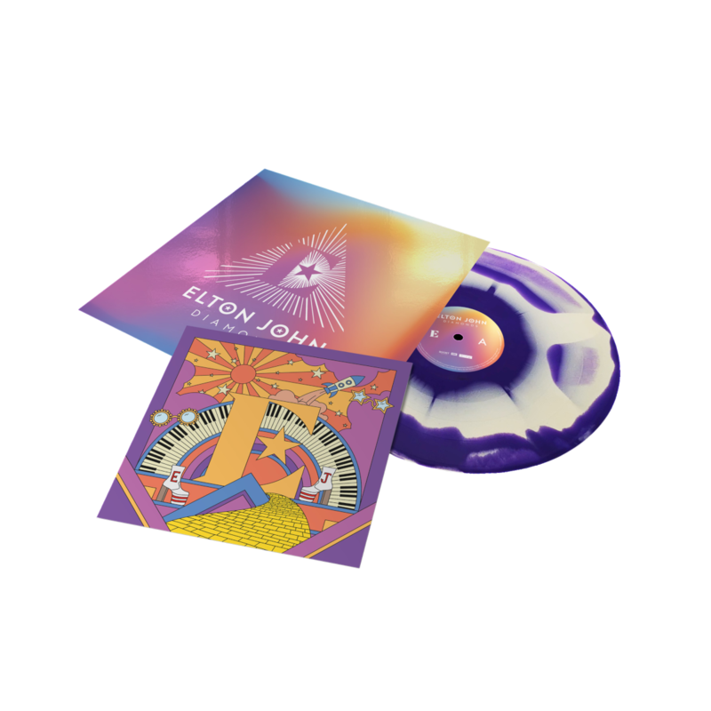 Diamonds (Pyramid Edition) von Elton John - Limited Coloured LP + Litho Print jetzt im uDiscover Store
