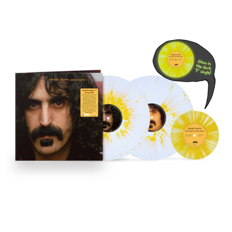 Apostrophe(')  (50th Anniversary Edition) by Frank Zappa - 2LP - White &Yellow Coloured Vinyl + 7" Vinyl - shop now at uDiscover store