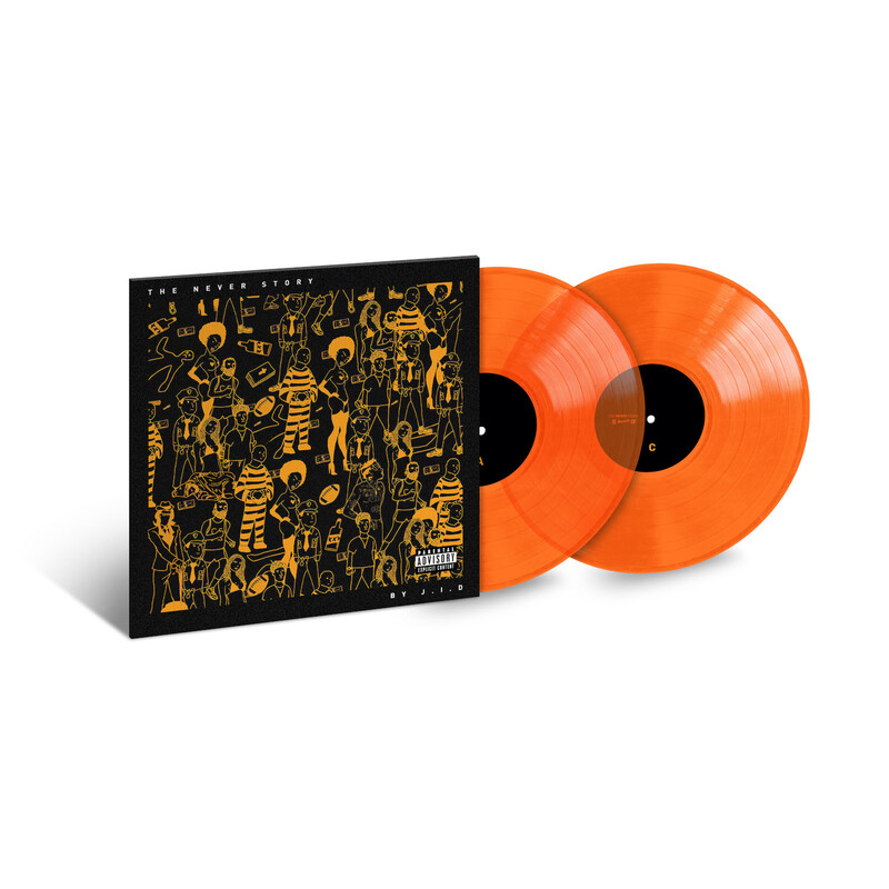 The Never Story by JID - Ltd. Orange Colour Vinyl - shop now at uDiscover store