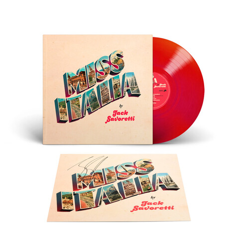 MISS ITALIA by Jack Savoretti - LP - Red Coloured Vinyl + signed Artprint - shop now at uDiscover store