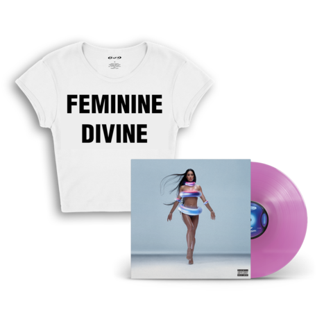 143 by Katy Perry - Exclusive Deluxe Purple Vinyl + Feminine Divine Cropped Tee - shop now at uDiscover store