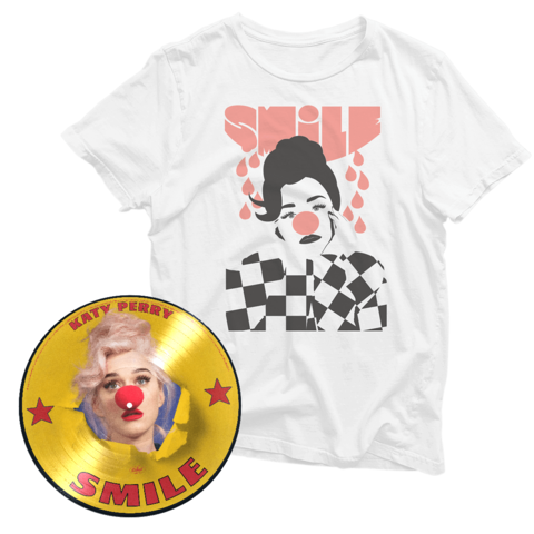 Smile (Ltd. Picture Disc + Teary Eyes T-Shirt) by Katy Perry - Vinyl Bundle - shop now at uDiscover store