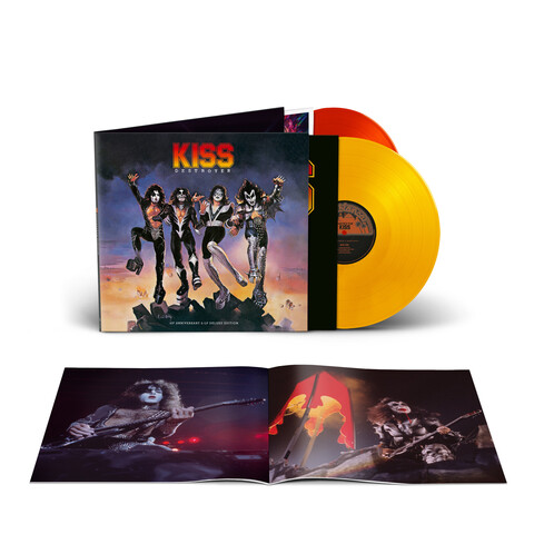 Destroyer 45 von KISS - Exclusive Deluxe 2LP Opaque Yellow / Opaque Red Vinyl jetzt im uDiscover Store
