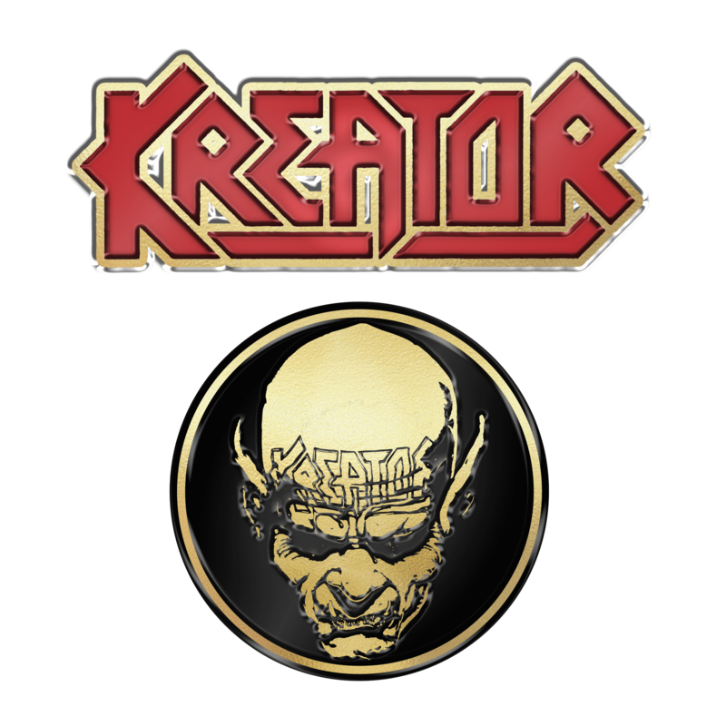 Skull n Logo by Kreator - Button-Pin - shop now at uDiscover store