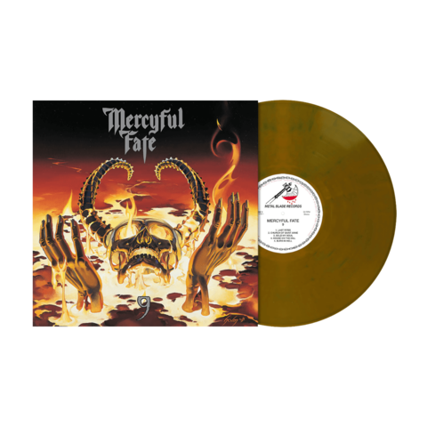9 by Mercyful Fate - Ltd. Yellow Ochre w/ Blue Swirls Vinyl + Poster - shop now at uDiscover store