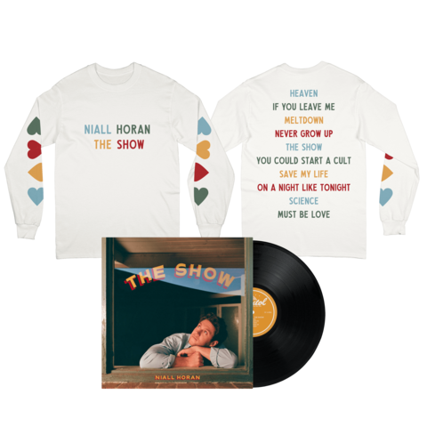 The Show - LP + Tracklist Long Sleeve International Bundle by Niall Horan - LP + Tracklist Long Sleeve Bundle - shop now at uDiscover store