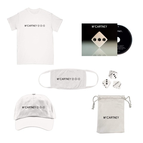 III (Deluxe Edition White CD + Dice Set + Shirt + Hat + Mask) by Paul McCartney - CD-Bundle - shop now at uDiscover store