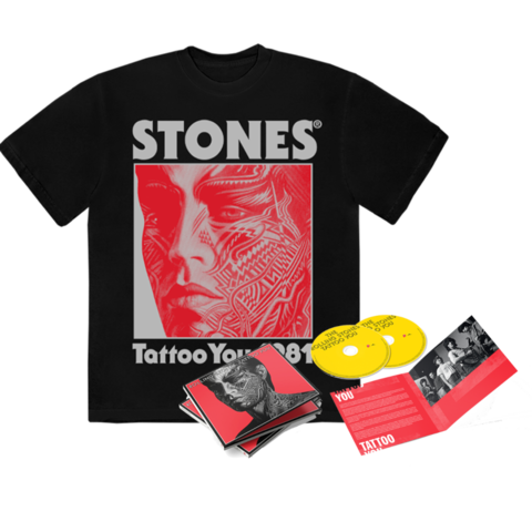 Tattoo You (40th Anniversary Remastered Deluxe CD) + Black Shirt von The Rolling Stones - CD-Bundle jetzt im uDiscover Store