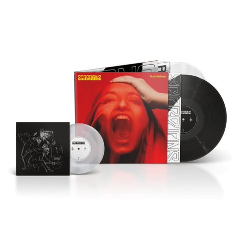 Rock Believer von Scorpions - Ltd. Deluxe 2LP schwarz / weiß + Clear 7'' jetzt im uDiscover Store