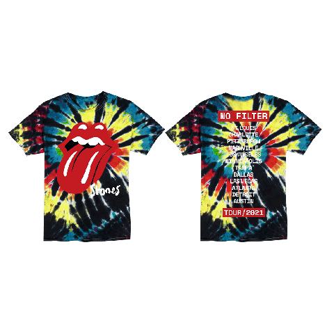 No Filter 2021 Tie Dye von The Rolling Stones - T-Shirt jetzt im uDiscover Store