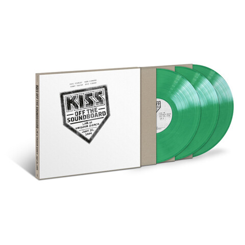 Off The Soundboard: Live In Virginia Beach by Kiss - Exclusive Limited Opaque Green Vinyl 3LP - shop now at uDiscover store