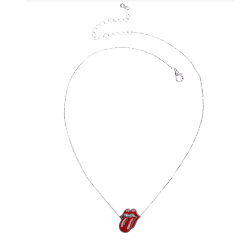 Classic Tongue Rhinestone Necklace by The Rolling Stones - Chain - shop now at uDiscover store