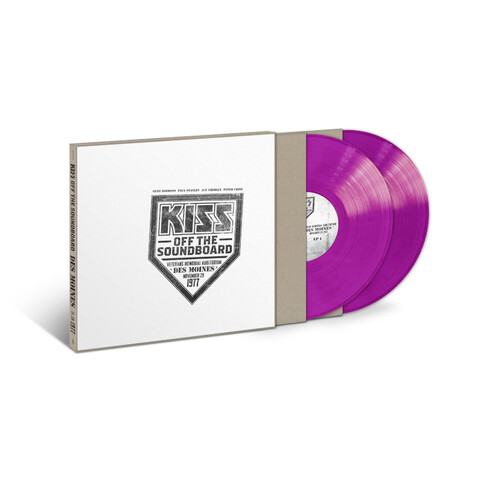 Off The Soundboard: Live In Des Moines 1977 by Kiss - Exclusive Limited Purple Vinyl 2LP - shop now at uDiscover store
