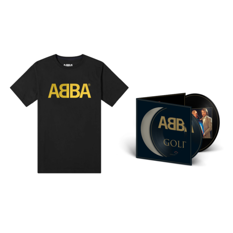 Gold (30th Anniversary) by ABBA - 2LP Picture Disc + Logo T-Shirt - shop now at uDiscover store