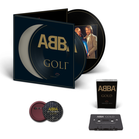 Gold (30th Anniversary) by ABBA - 2LP Picture Disc + Black Cassette + Pin - shop now at uDiscover store