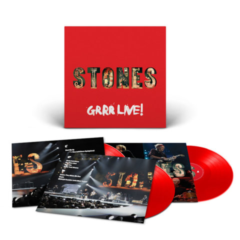 GRRR LIVE! by The Rolling Stones - Exklusive 3LP Gatefold Red - shop now at uDiscover store