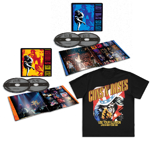 Use Your Illusion I & II von Guns N' Roses - 2CD Deluxe + 2CD Deluxe + T-Shirt jetzt im uDiscover Store