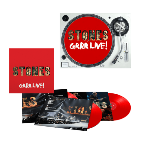 GRRR LIVE! von The Rolling Stones - Exclusive 3LP Gatefold Red + Slipmat jetzt im uDiscover Store