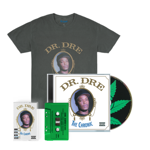 The Chronic by Dr. Dre - CD + Cassette + T-Shirt (Off Black) - shop now at uDiscover store