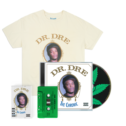The Chronic by Dr. Dre - CD + Cassette + T-Shirt (Off White) - shop now at uDiscover store