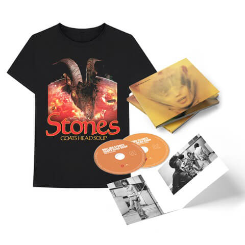 Goats Head Soup (2020 Deluxe CD + "Goat Head" T-Shirt) by The Rolling Stones - CD Bundle - shop now at uDiscover store