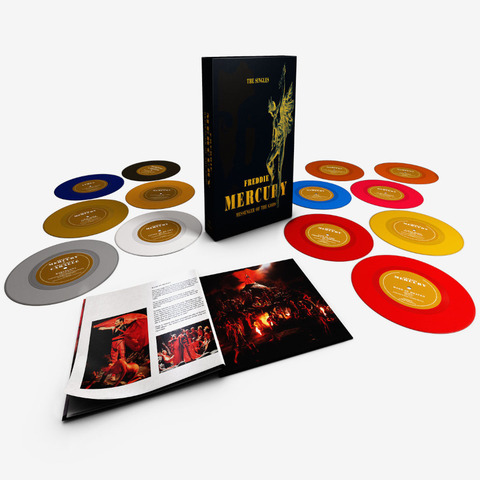Messenger Of The Gods - The Singles von Freddie Mercury - Limited 13 x Coloured 7inch Boxset jetzt im uDiscover Store