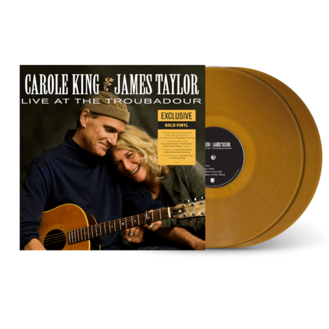 Live At The Troubadour (Transparent Gold Vinyl 2LP) von Carole King & James Taylor - 2LP jetzt im uDiscover Store