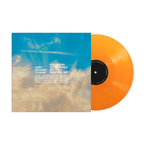 It’s The End Of The World But It’s A Beautiful Day by Thirty Seconds To Mars - Opaque Orange Vinyl - shop now at uDiscover store