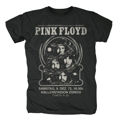 Hallenstadion Zürich 1972 von Pink Floyd - T-Shirt jetzt im uDiscover Store