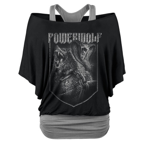 Kiss Of The Cobra King by Powerwolf - Girlie Double Layer Shirt - shop now at uDiscover store