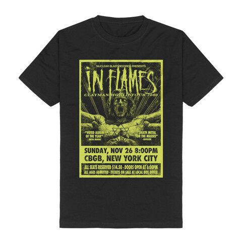 Clayman Tour Poster 2000 by In Flames - T-Shirt - shop now at uDiscover store