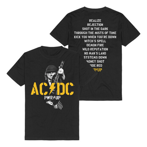 PWRUP Angus Tracklist von AC/DC - T-Shirt jetzt im uDiscover Store