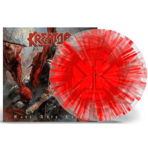 Hate Über Alles by Kreator - Exclusive Limited Clear Red Splatter Vinyl 2LP - shop now at uDiscover store
