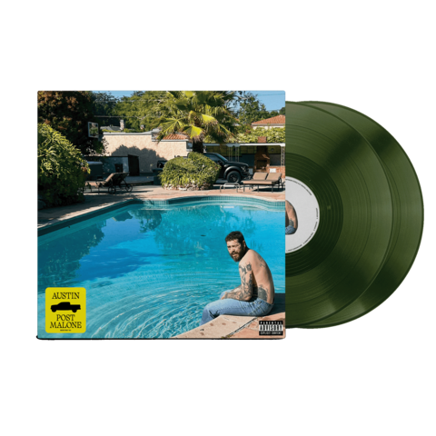 AUSTIN by Post Malone - Standard Forest Green Vinyl - shop now at uDiscover store