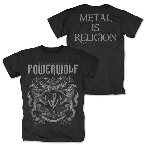 Crest - Metal Is Religion von Powerwolf - T-Shirt jetzt im uDiscover Store