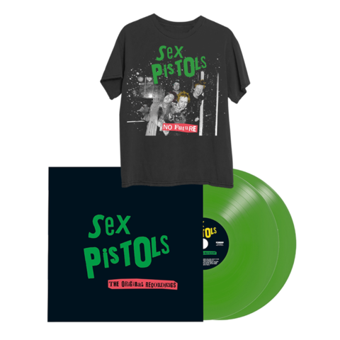 The Original Recordings von Sex Pistols - Exclusive Transparent Green Vinyl 2LP + T-Shirt jetzt im uDiscover Store