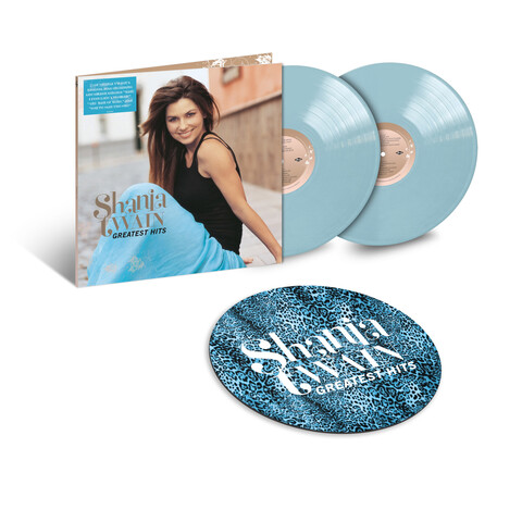 Greatest Hits by Shania Twain - Exclusive Opaque Baby Blue  2LP + Slipmat - shop now at uDiscover store