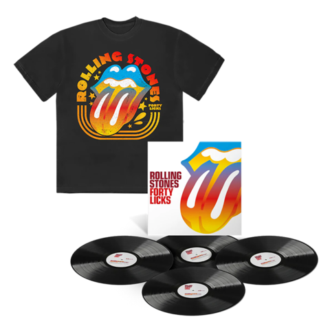 Forty Licks von The Rolling Stones - Limited 4LP + Gradient T-Shirt jetzt im uDiscover Store