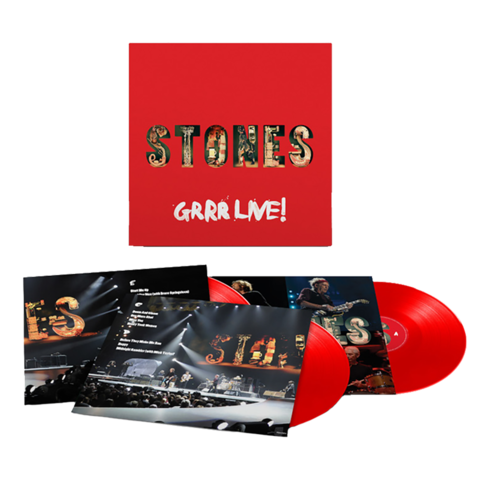 GRRR LIVE! by The Rolling Stones - Exklusive 3LP Gatefold Red - shop now at uDiscover store