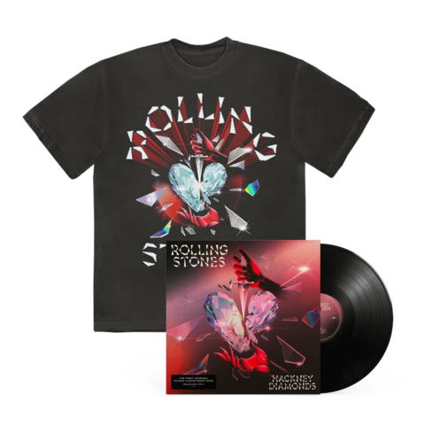 Hackney Diamonds by The Rolling Stones - Black Vinyl + T-Shirt - shop now at uDiscover store