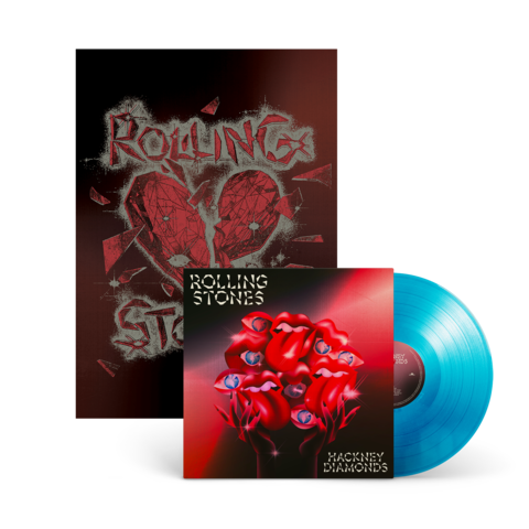 Hackney Diamonds by The Rolling Stones - Blue Vinyl +  Exlusive Germany Litho Bundle - shop now at uDiscover store