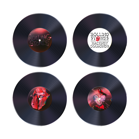 Hackney Diamonds Vinyl by The Rolling Stones - Coaster Set - shop now at uDiscover store