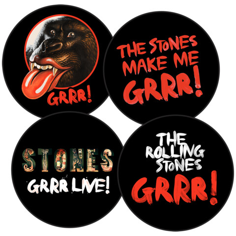 Stones "GRRR!" Live by The Rolling Stones - Coaster Set - shop now at uDiscover store