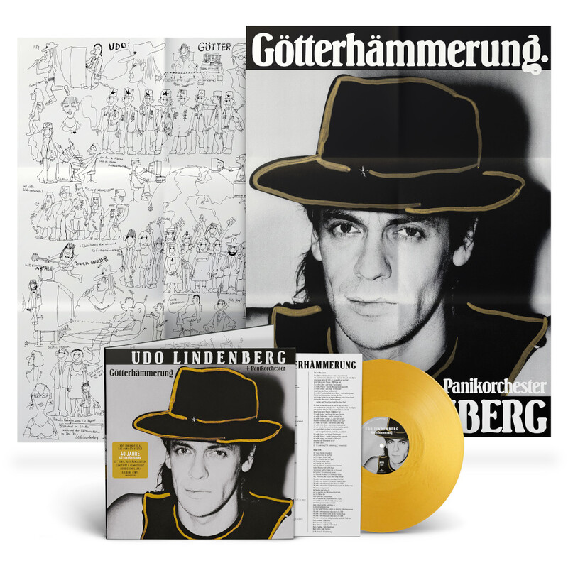 40 Jahre Götterhämmerung by Udo Lindenberg - Limited Numbered Gold Coloured Vinyl LP + Poster - shop now at uDiscover store