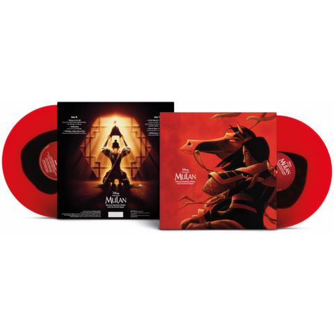 Songs from Mulan von Disney  / Various Artists - 1LP (Transparent red with black inner ring) jetzt im uDiscover Store