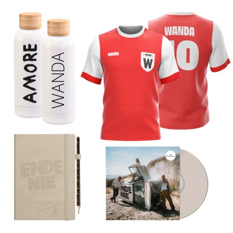 Ende nie by Wanda - Deluxe CD + Trikot + Trinkflasche + Notizbuch - shop now at uDiscover store